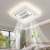 Modern Smart Leafless Ceiling Fan with Tricolor Light and Voice Control for Living Room/Bedroom, 110V, 36 inches
