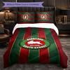 South Sydney Rabbitohs Muster Mikrofaser 3-teiliges Bettwäsche-Set Dekor Bettbezug-Set Für Schlafzimmer Heimgebrauch