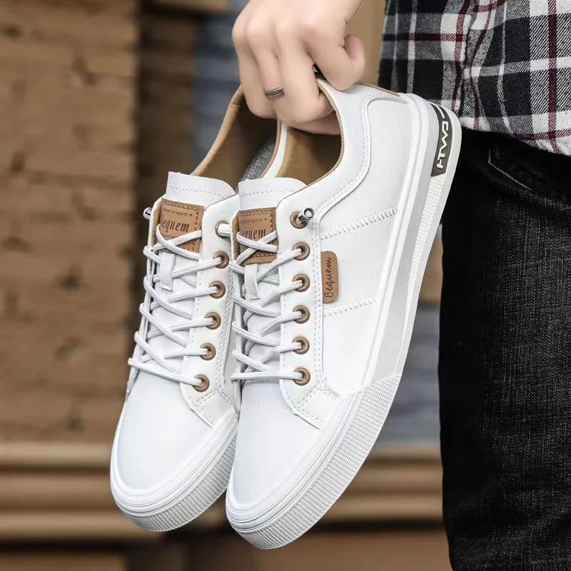 Frühling Sommer Mode Weiße Schuhe Flache Männer Schuhe Coole Junge Mann Marke Street Style Männliche Schuhe