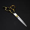 Professional 440C Steel 6 '' Scissor Gold Hair Scissors Haircut Thinning Barber Tools Cutting Shears Hairdresser Scissors