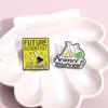 Cartoon Attractive Style Alphabet Badge Fun Chemistry Flask Design Allpurpose Metal Brooch For Summer 2024 Fashion Lovers