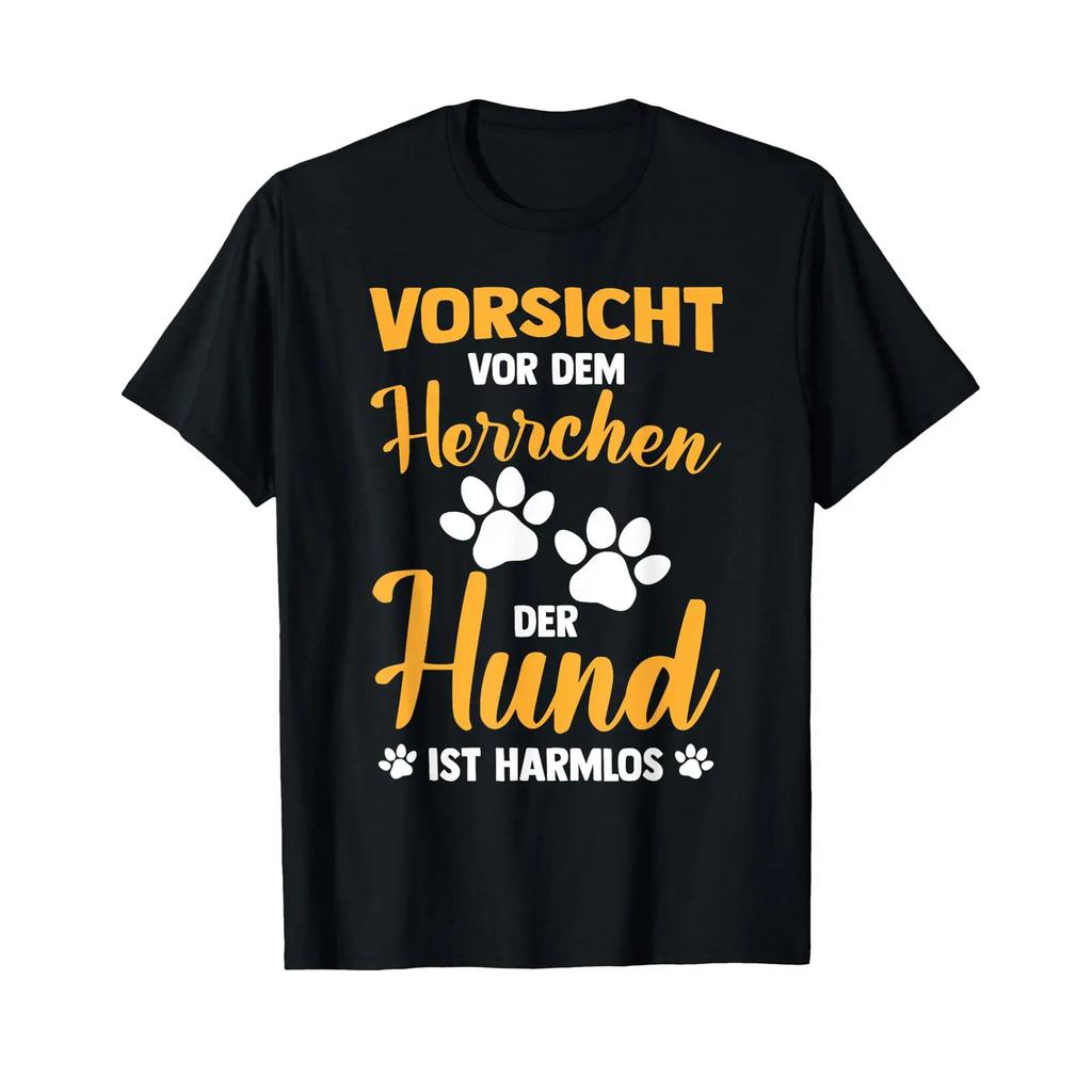 Dog Owners Beware Of The Owner Is Harmless T Shirt Vintage Graphic Stretched Breathable Top For Everyday Wear