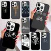 Bike Cycling Phone Case for iPhone 17 Air 16 16e 15 Plus for Apple 13 11 12 14 Pro Max Cover Coque Shell
