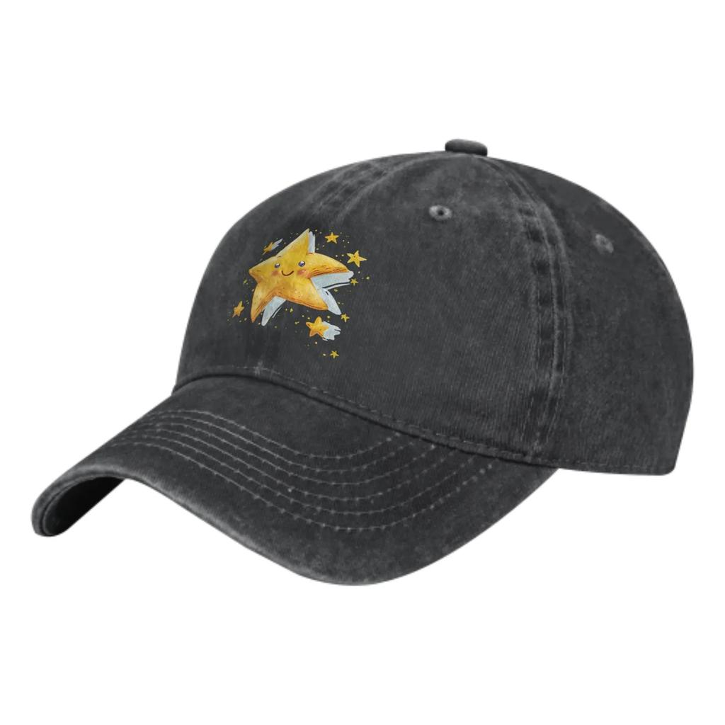 Happy Stars Summer Classic Fashion Men Trucker Hat Cotton Breathable Women Cowboy Cap Outdoor Leisure Basketball Caps