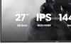 Monitor 27 inches GB2741HSU-B1 IPS,FHD,144Hz,1ms,2xUSB,350cd,HDMI,DP, HAS (150) PIVOT