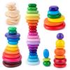 Blocks Building Pebbles Children Early Education Color Recognition Toy Wooden