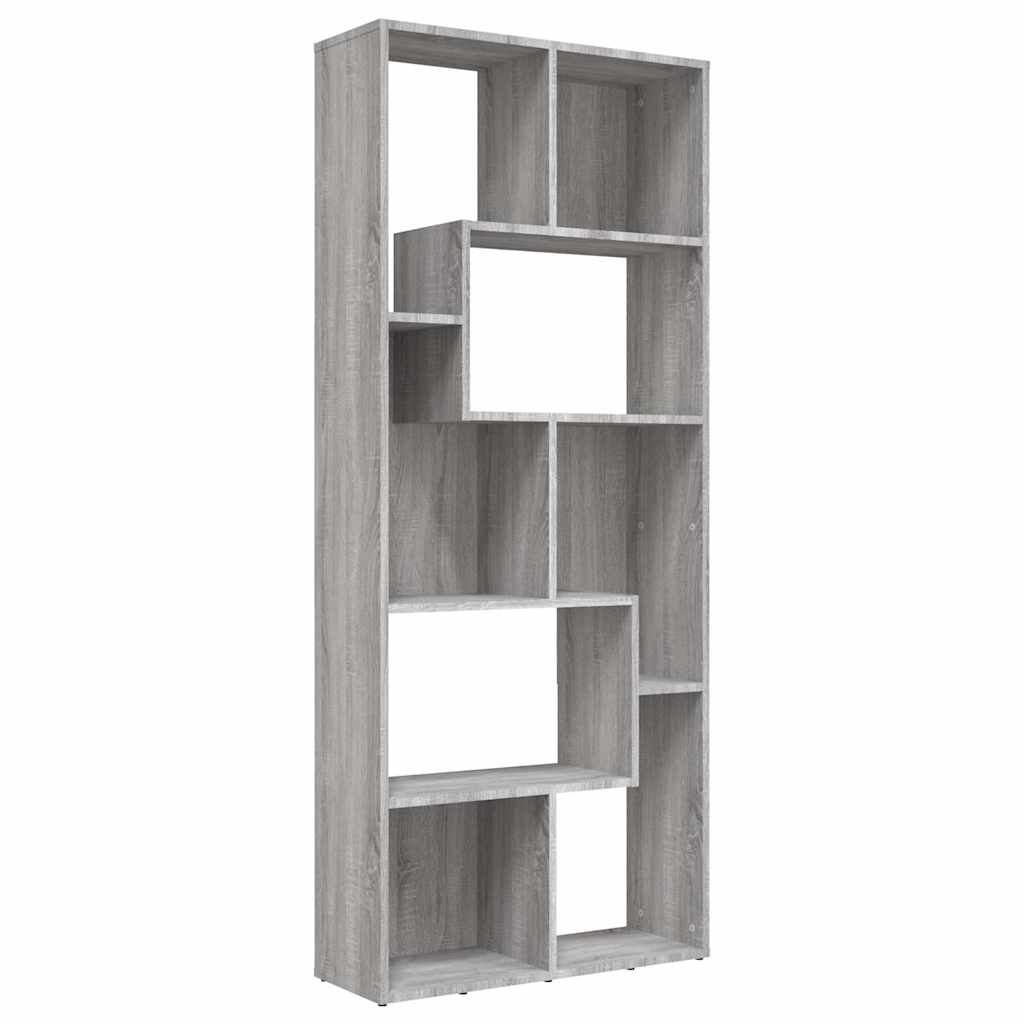 Vidaxl Bookshelf, Sonoma Oak Grey, 67X24X161 Cm