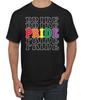 Rainbow LGBTQ Gay Pride Repeated LGBT Pride Men Graphic T- Shirt