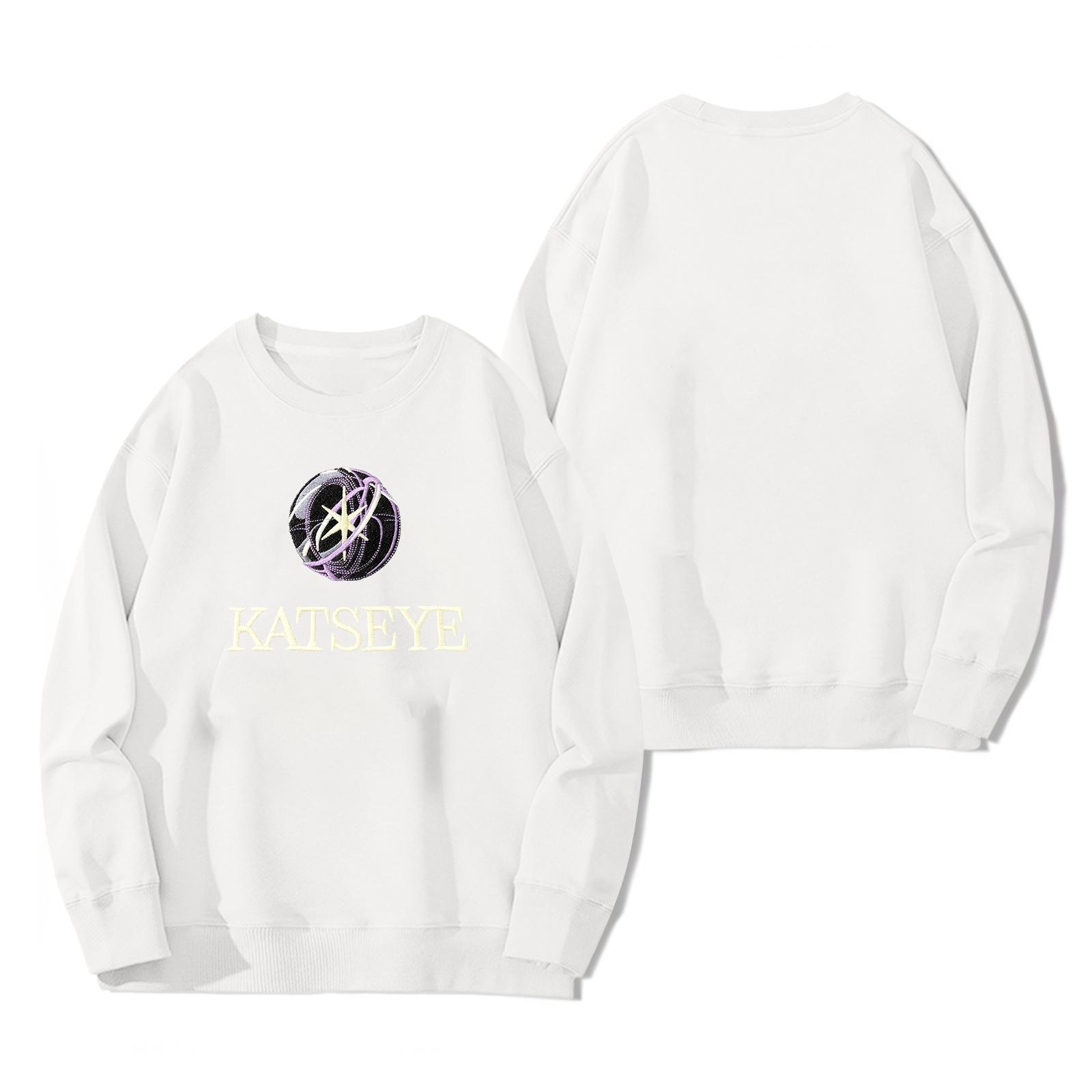 

Women s Fashionable And Casual Long Sleeve Printed Pullover Sweatshirt XXXL білий