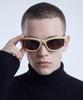 Lukadiseu Lk36 Aero Beige Curved Sunglasses