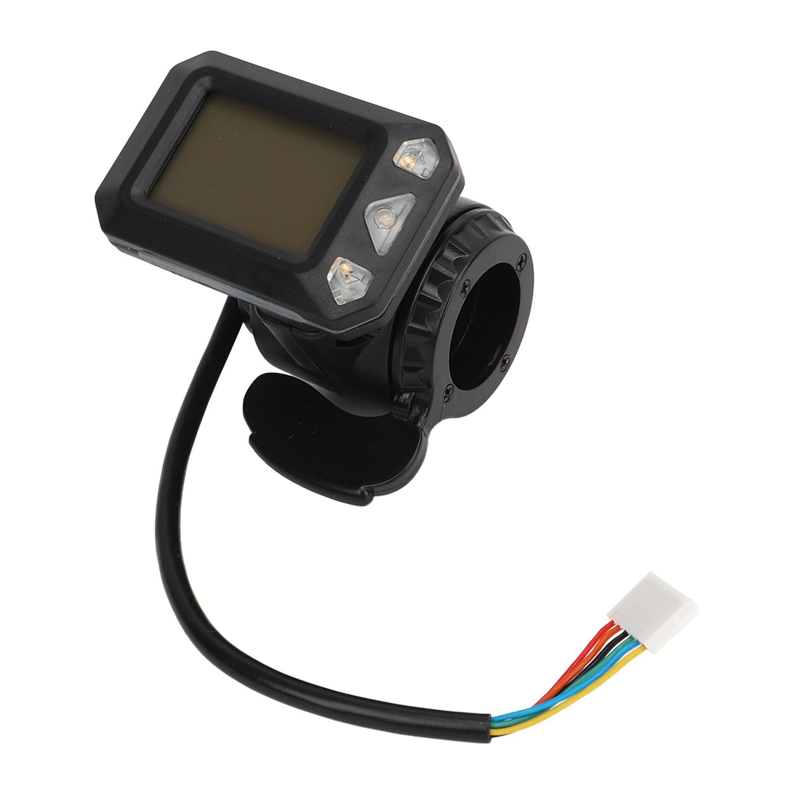 

36V 6 Pins Electric Scooter Thumb Throttle Display Integrated Hall Thumb Throttle Display for 5.56.5 Inch Small Electric Scooter