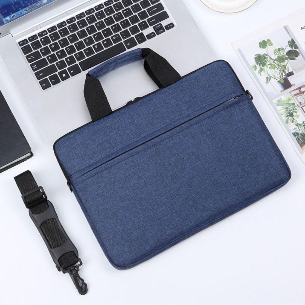 Ultra Thin Laptop Handbag with Shoulder Strap High-capacity Computer Storage Bag Waterproof Shockproof Laptop Sleeve Case