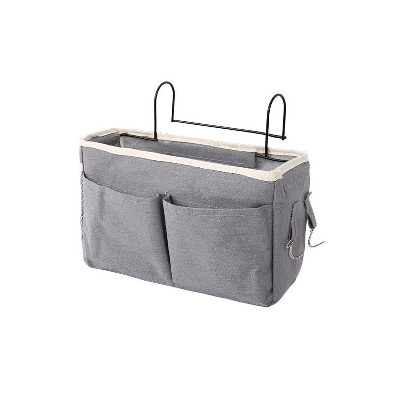 

1pc Dormitory Bedside Hanging Organizer, Multi-Pocket Storage Bag for College, Saves Space in Small Room, Dorm Essential серый
