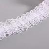 10M Lace 2.5cm Wide, DIY Mesh Garment Skirt Fabric Material Wrinkle Non Elastic Decoration