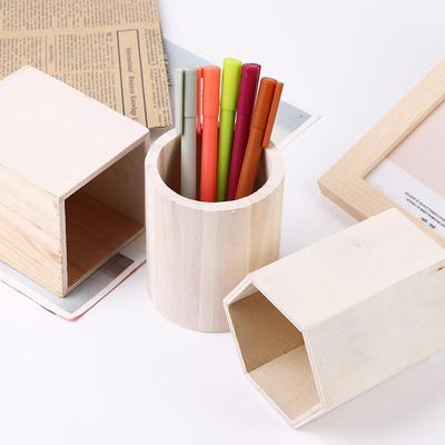 Simplicity Office Büro-Organizer Bleistiftbehälter Schreibtischzubehör Stiftehalter Aufbewahrungsbox Bleistifthalter aus Holz