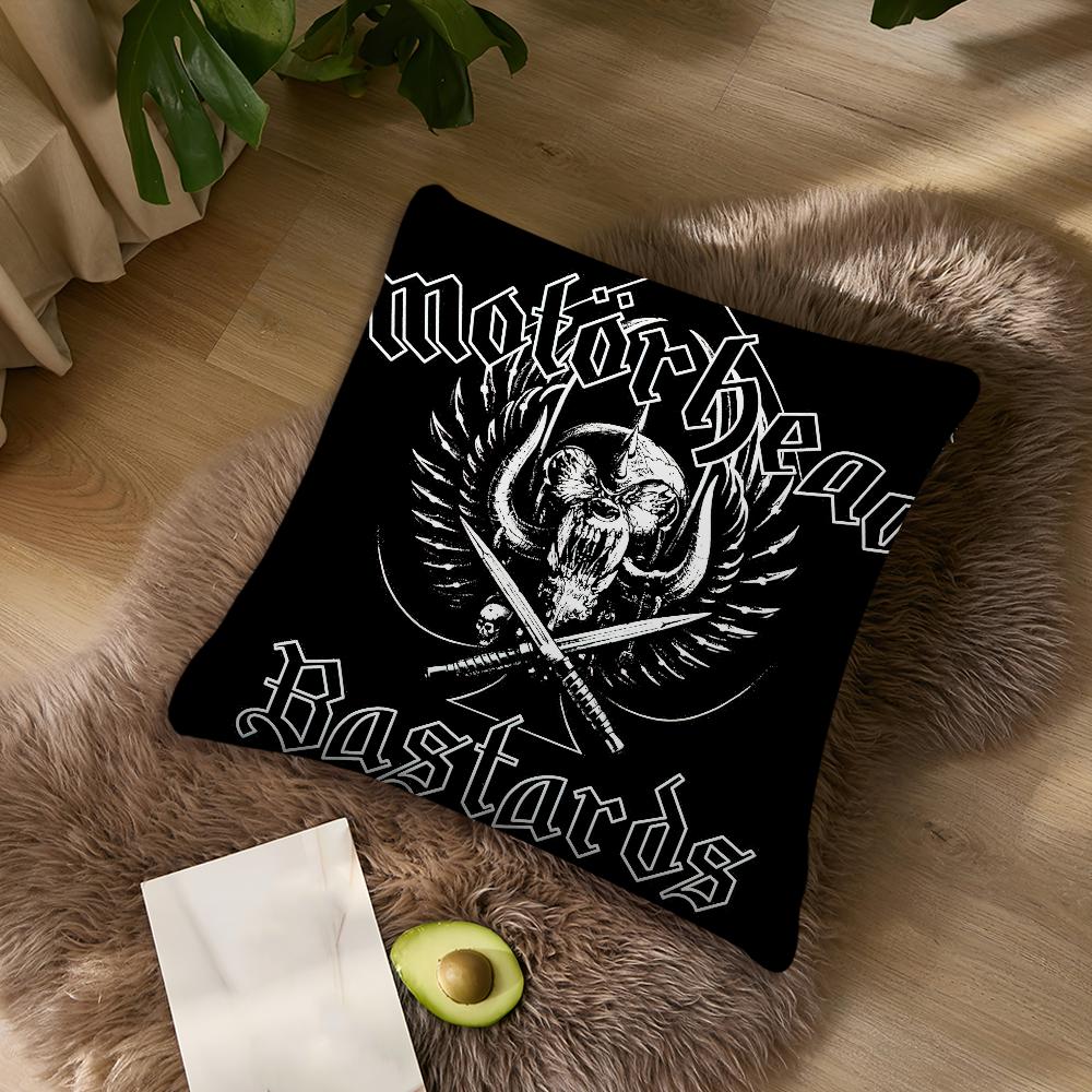 

Чехол для подушки M-Motor-headS Band, декоративная подушка для дивана в гостиной, квадратная подушка для отдыха и сна 30x30CM(12x12in)