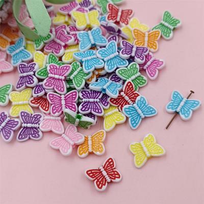 Für Ohrringe Schmetterling DIY Zubehör Kürbis DIY handgefertigte Materialien Acryl Perlen Halsketten Schmuck Kennzeichnung 100 Stück/Beutel