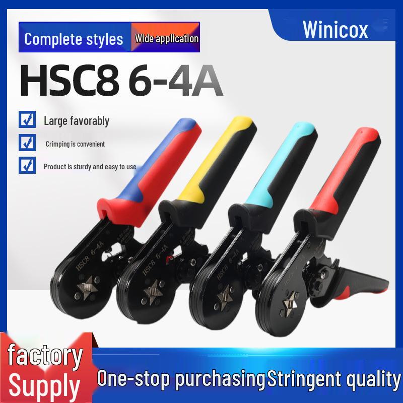High-Quality HSC8 6-4A Tube and Pin-Type Terminal Crimping Pliers Tool