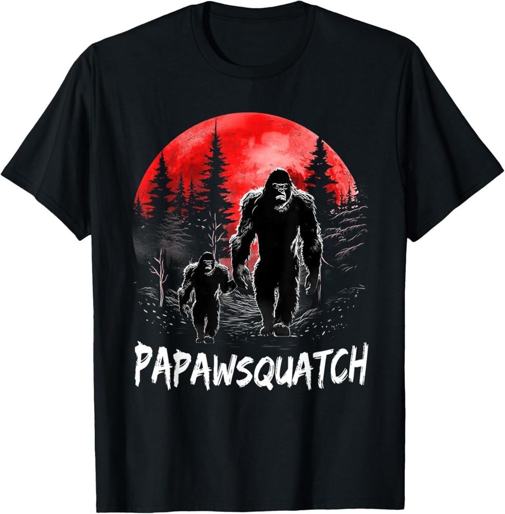 Papaw Squatch Funny Bigfoot Dad Sasquatch Yeti Fathers day Gift Unisex T-Shirt