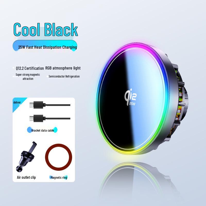 H7qi2.2 - 25W Magnetic Wireless Car Charger with Semiconductor Cooling