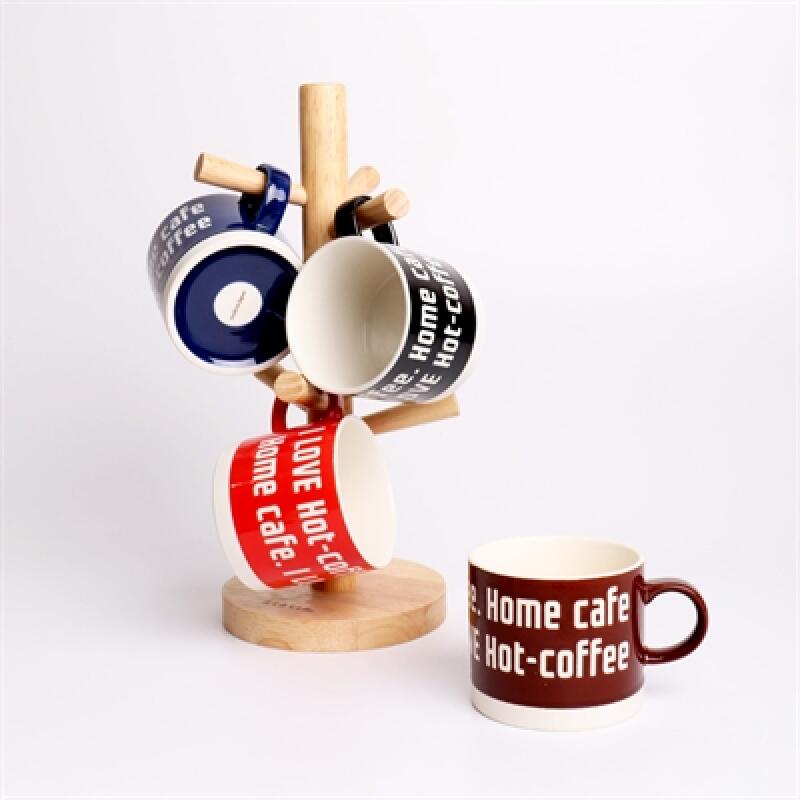 Home Cafe Mug (4 colors) Red
