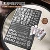 Gothic Letter Nail Art Stencil Plate Sweet Cool Y2K Style Decal Template Tools