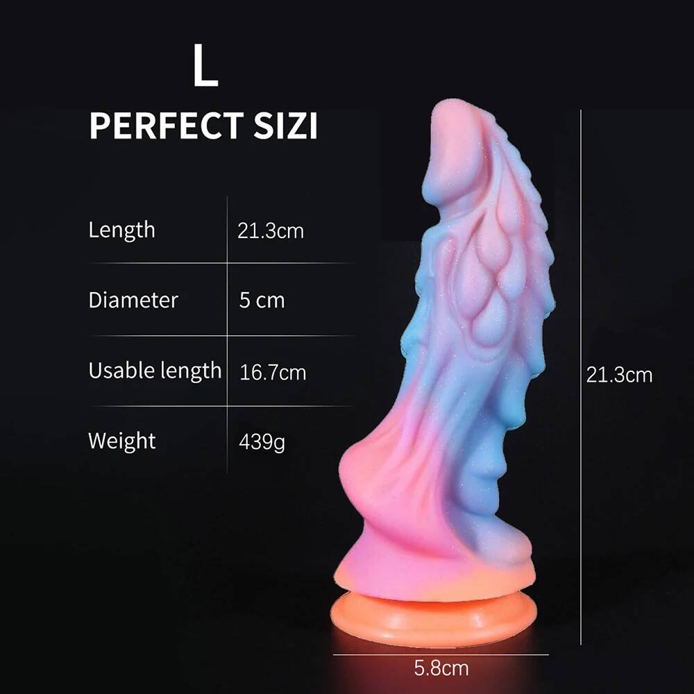 Glow In The Dark Realistic Suction Cup Dildo Body Safe Silicone Adult Sex Toy Unisex Couples Huge Anal Dildo Adult G-spot Clitoral Vaginal Masturbator