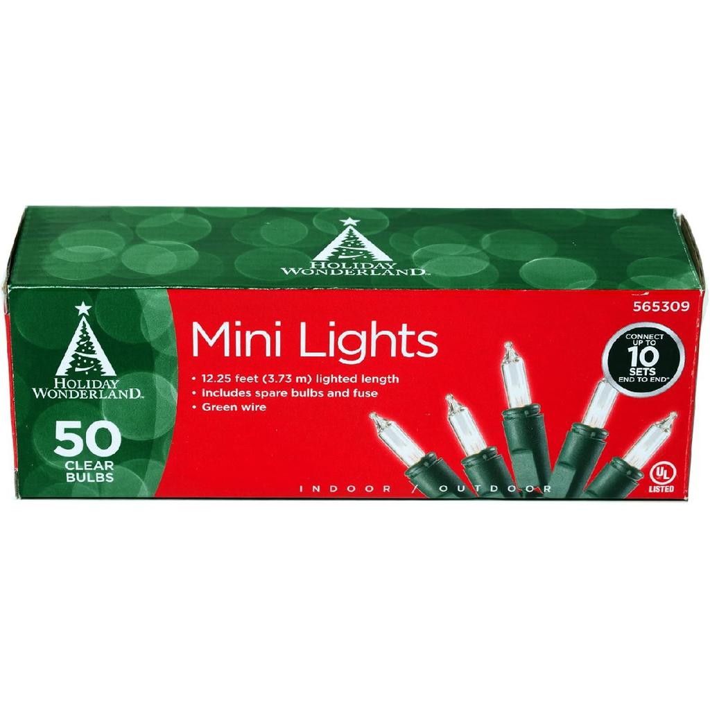 50-Count Clear Christmas Light Set