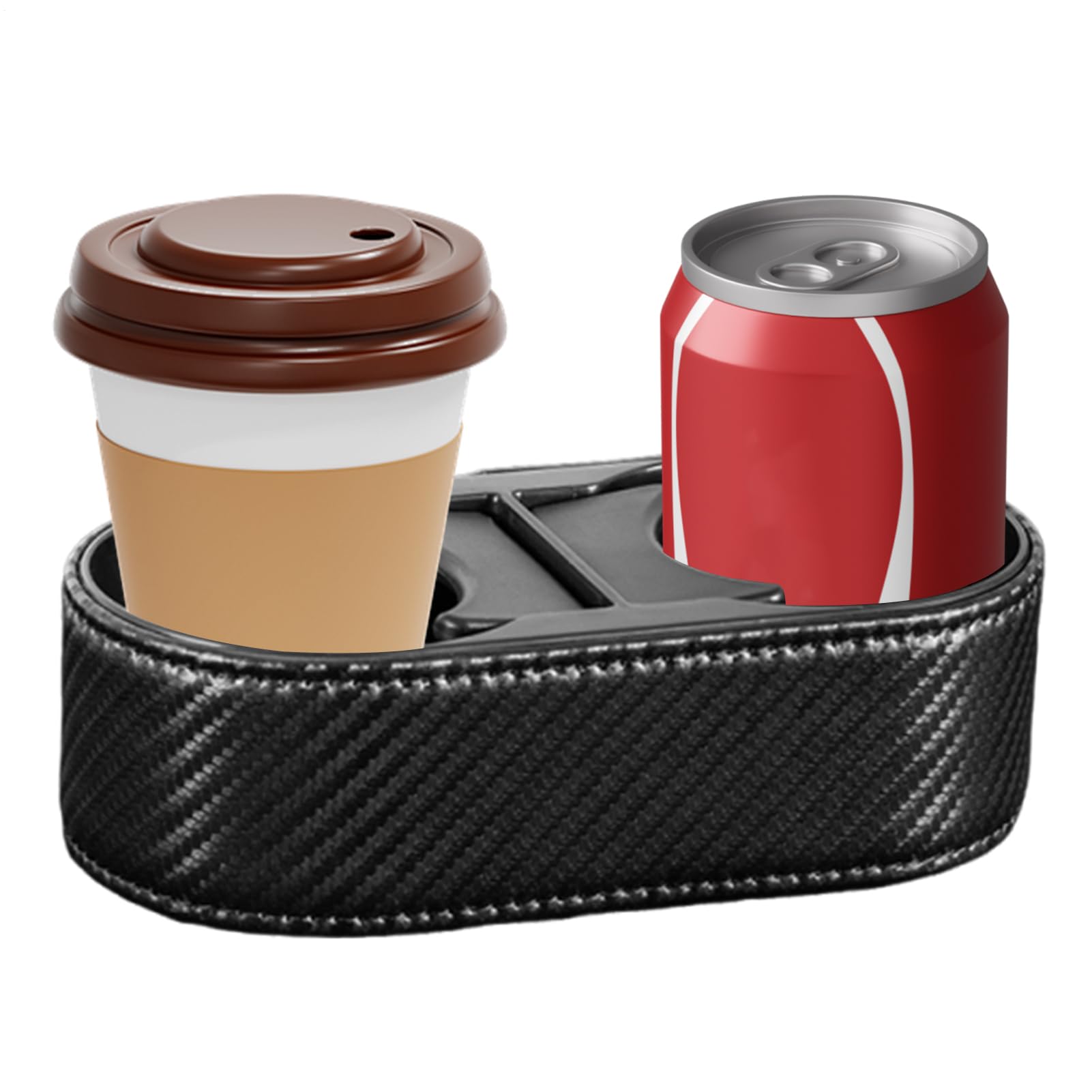 

Dual Drink Holder for Car, Stick-on Cup Holder for Dashboard, Fixed Car Drink Please refer to the description