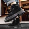 Motorrad Schuhe Männer Mode High Top Schuhe Chunky Ankle Stiefel Für Männer Casual Outdoor Turnschuhe Männer Punk Britischen Stil Männer der Stiefel