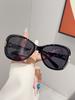 1Pc Women's Light Luxury Style Large Frame Sunglasses with Ring Buckle Decoration On the Temples, High-End Fashion Accessory