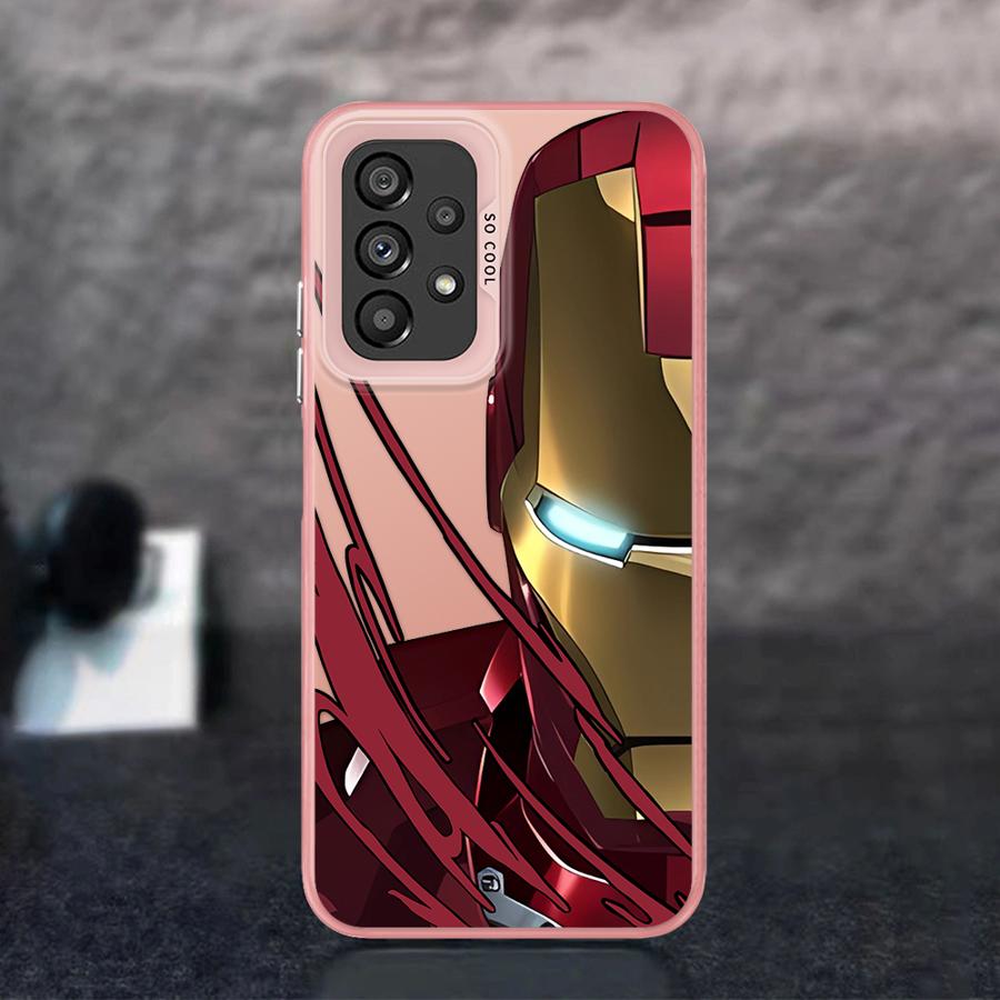 Marvel Iron Man Spiderman Phone Case for Samsung Galaxy A15 A25 A72 A51 A52 A71 4G A54 A73 A55 A53 A52s 5G Mobile Cases