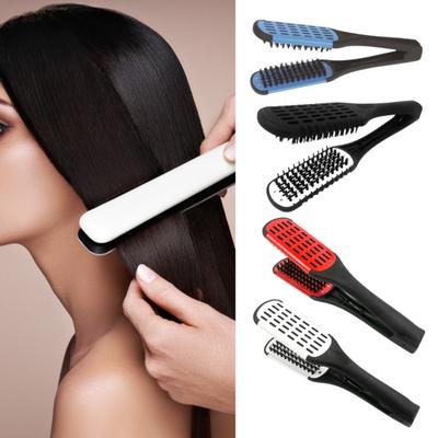 Straight Hair Comb Premium Bristles Anti-static Double Sided Ergonomic Handle Heat-Resistant Hairdressing Tool ABS Professional Hairdressing Comb