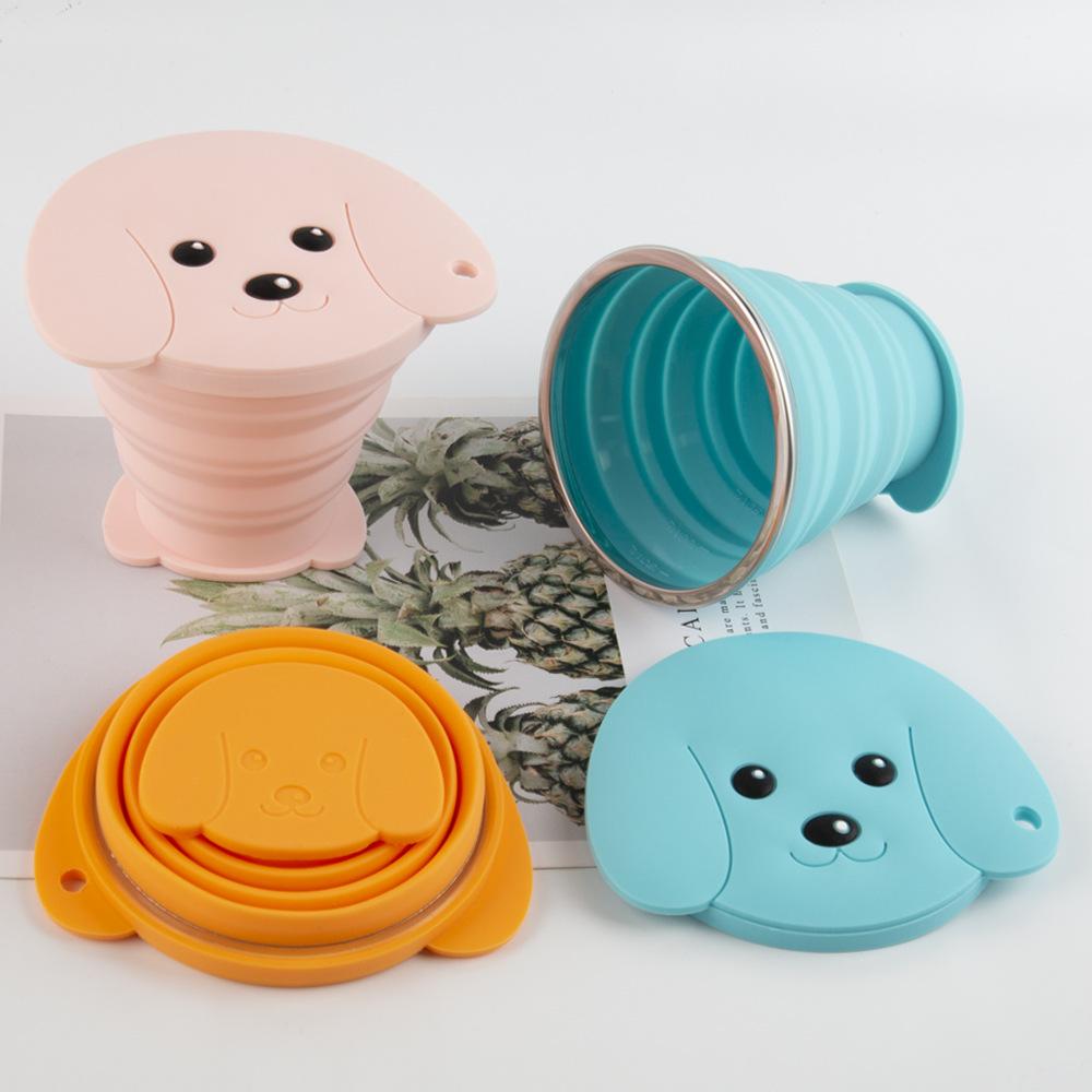 Folding Cup Lightweight Outdoor Use Active Cup Food-grade Shrinkage Gargle Cup Travel Silicone Folding Cup