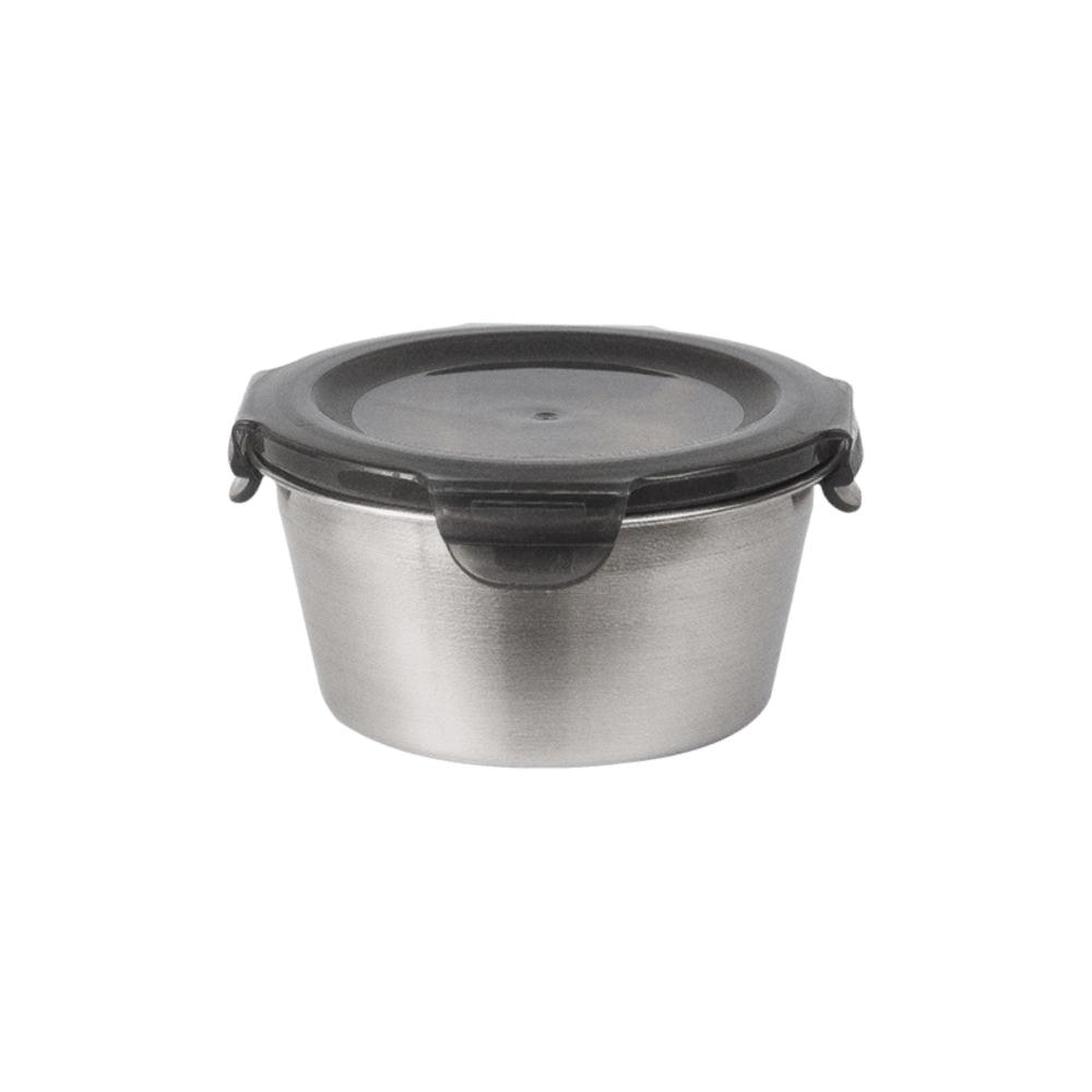 

Thickened Stainless Steel Fresh-keeping Box Round Microwave Oven Lunch Box Office 400ml серебряный