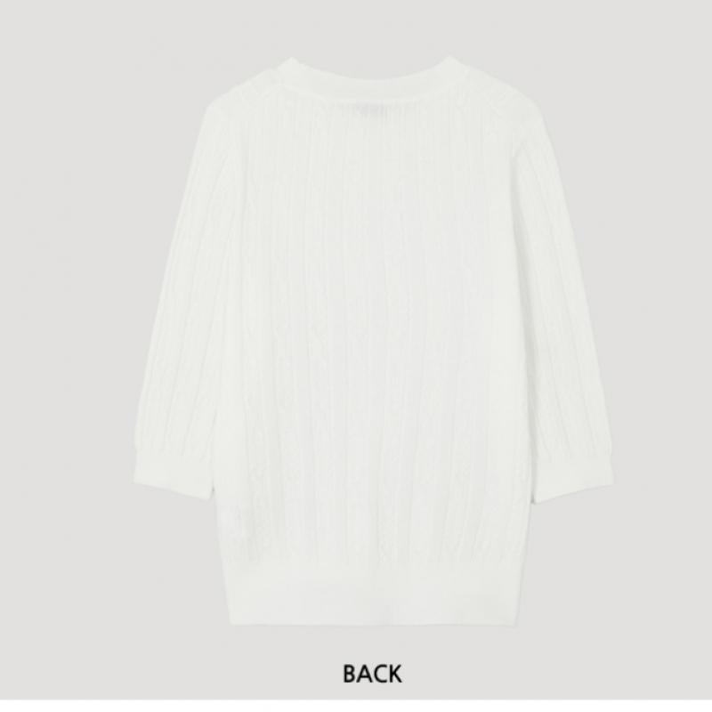  She S miSS  Cable Half Sleeve Knit SSkpop11030 Cr