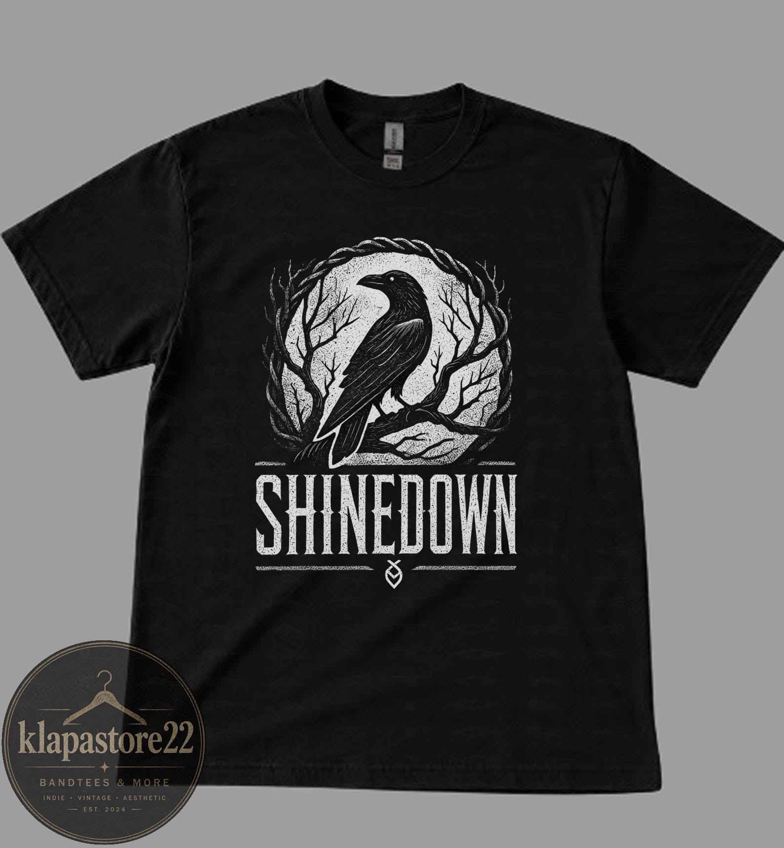 Shinedown Retro Rock Band T-Shirt, Distressed Graphic Tee, Hard Rock Music Apparel 3XL