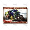 Crosscountry Motorcycle Tin Sign Vintage Metal Wall Decor Garage Home Bar Metal Plaque