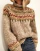 Women's 2026 American Style Color Block Sweater - Trendy Fashion Knitwear