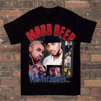 New Men Summer Fashion T-shirt Mobb Deep Mens Infamous On Red T-shirt Red Unisex Short Sleeve Male Casual Tee-shirt