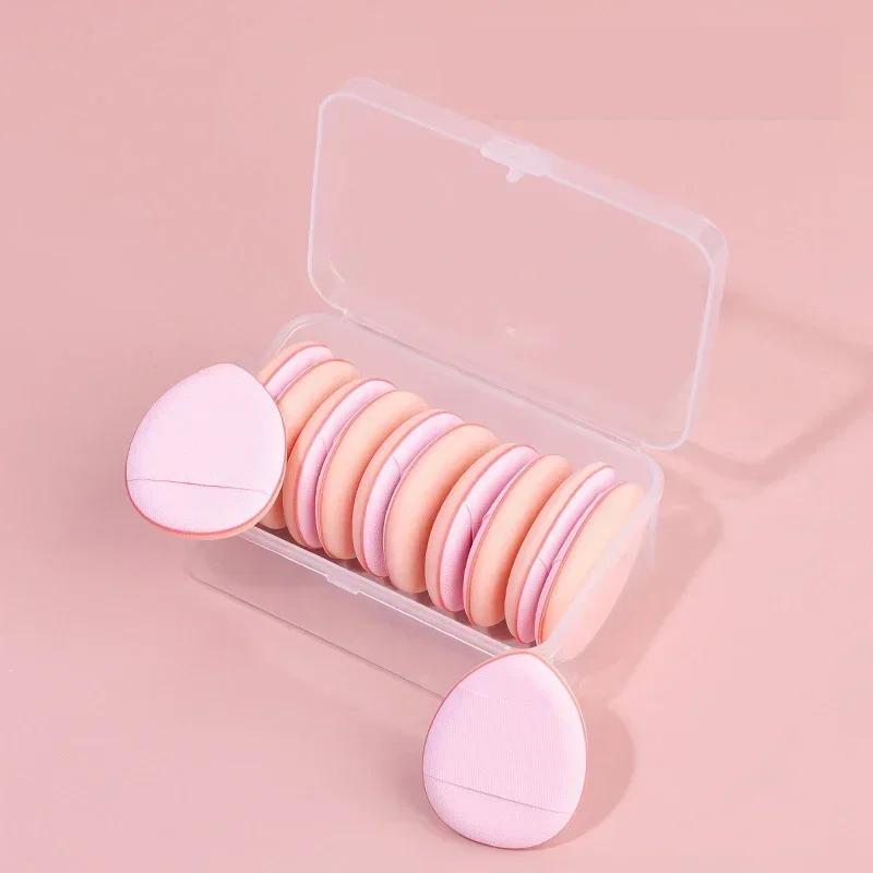 6/10Pcs Mini Finger Puff Foundation Small Air Cushion Powder Sponge Face Concealer BB Cream Cosmetic Applicator Makeup Tools
