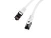 Cable Internet Lan Rj45 Patchcord Cat.8.1 Sftp White 0.25m