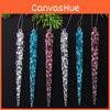 Christmas Acrylic Ice Crystal Decorations Set With Transparent Ice Pendant For Holiday Home Decor