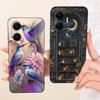 For Xiaomi Poco F7 Case Luxury Dragon Volcano Painted Cover Soft Silicone Matte Phone Case For Xiaomi Redmi Turbo 4 Pro 5G Cover