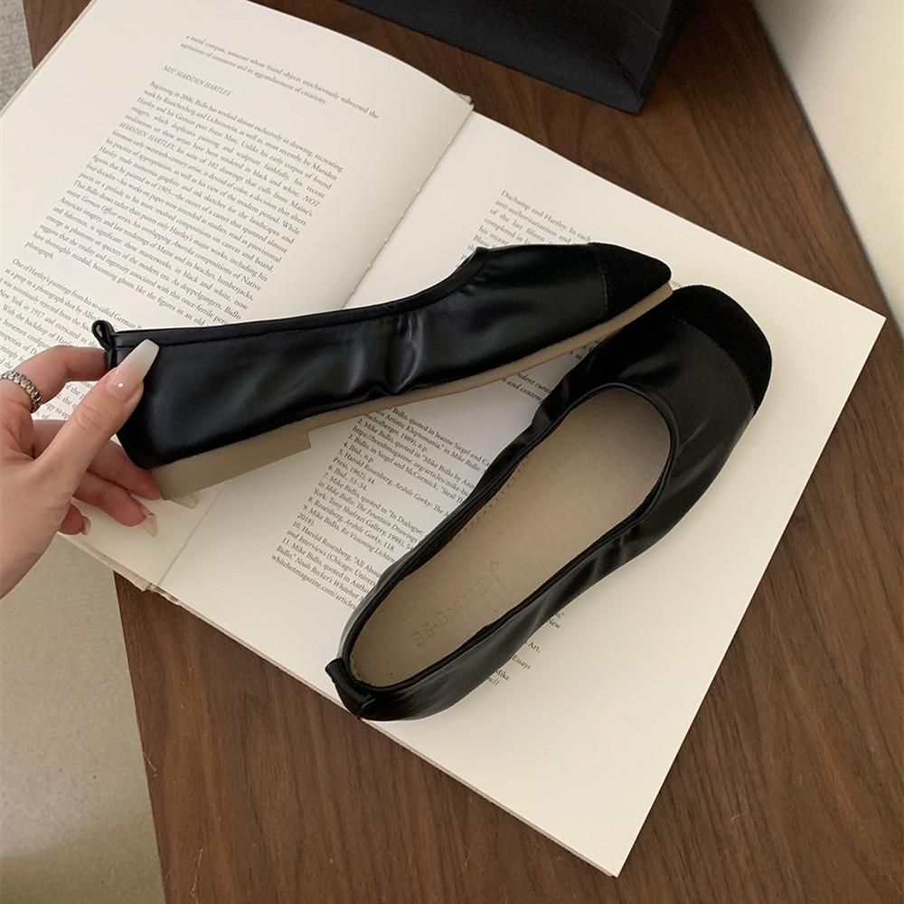 

Мода Bailamos Новые женские балетки Модные с круглым носком и бантом Слипоны Обувь Мягкие плоские Женские Повседневные Платье Балетки 39 чёрный