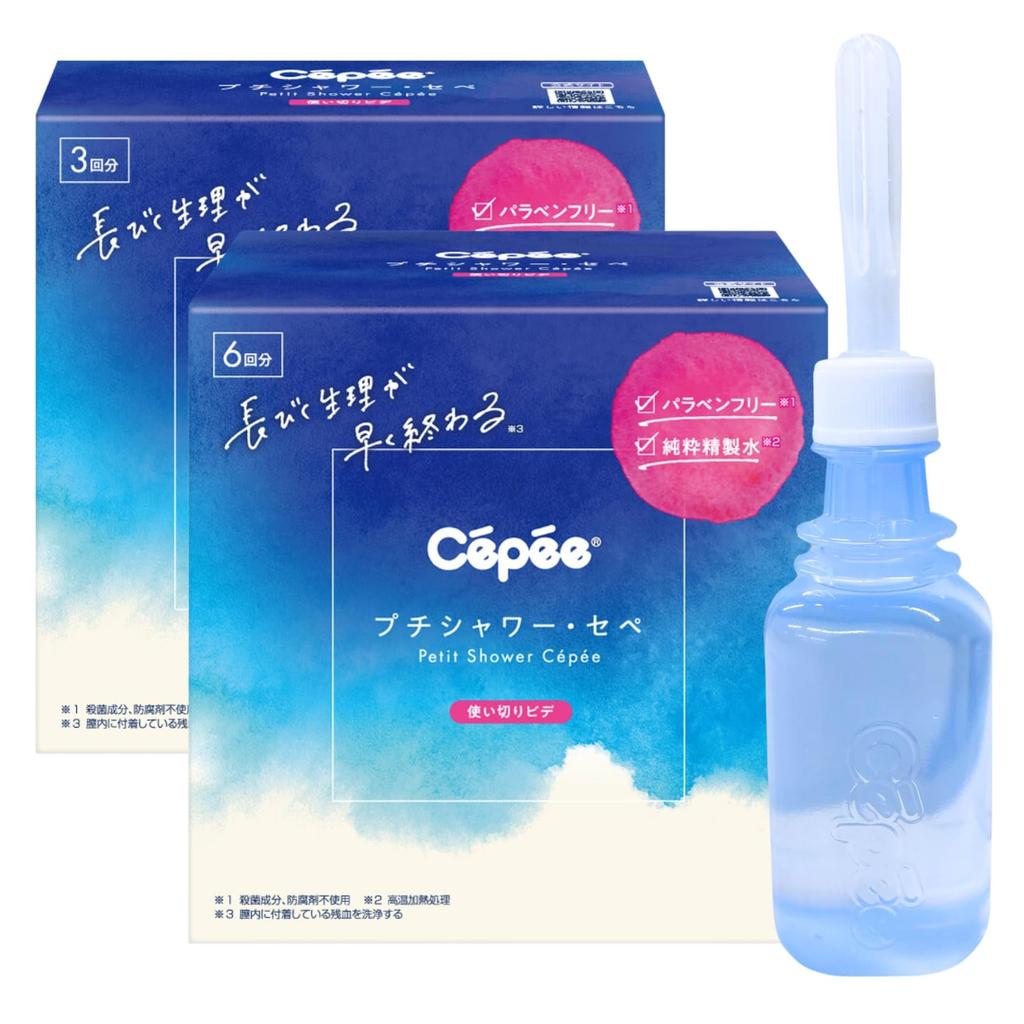 Sepe Sepe Delicate Zone Petit 6 bottles 3 bottles Vaginal Menstrual 6 Infection Plastic bag Pure purified Delicate zone Femcare [Bulk Purchase]