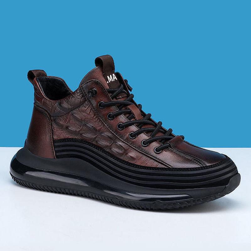 

МОДНЕ ВЗУТТЯ Чоловічі дихаючі спортивні кросівки Спортивне взуття для бігу Відкритий жіночий теніс Тренажер для тренажерного залу 44 темно-коричневого кольору