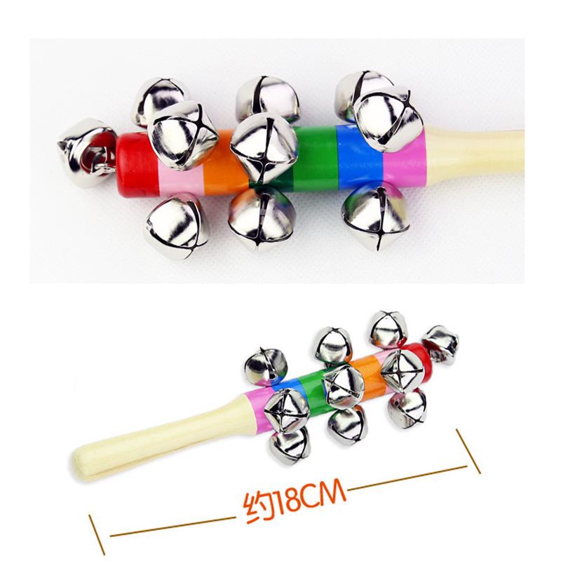 Colorful Rainbow Handheld Baby Rattle Toy for Early Childhood Development