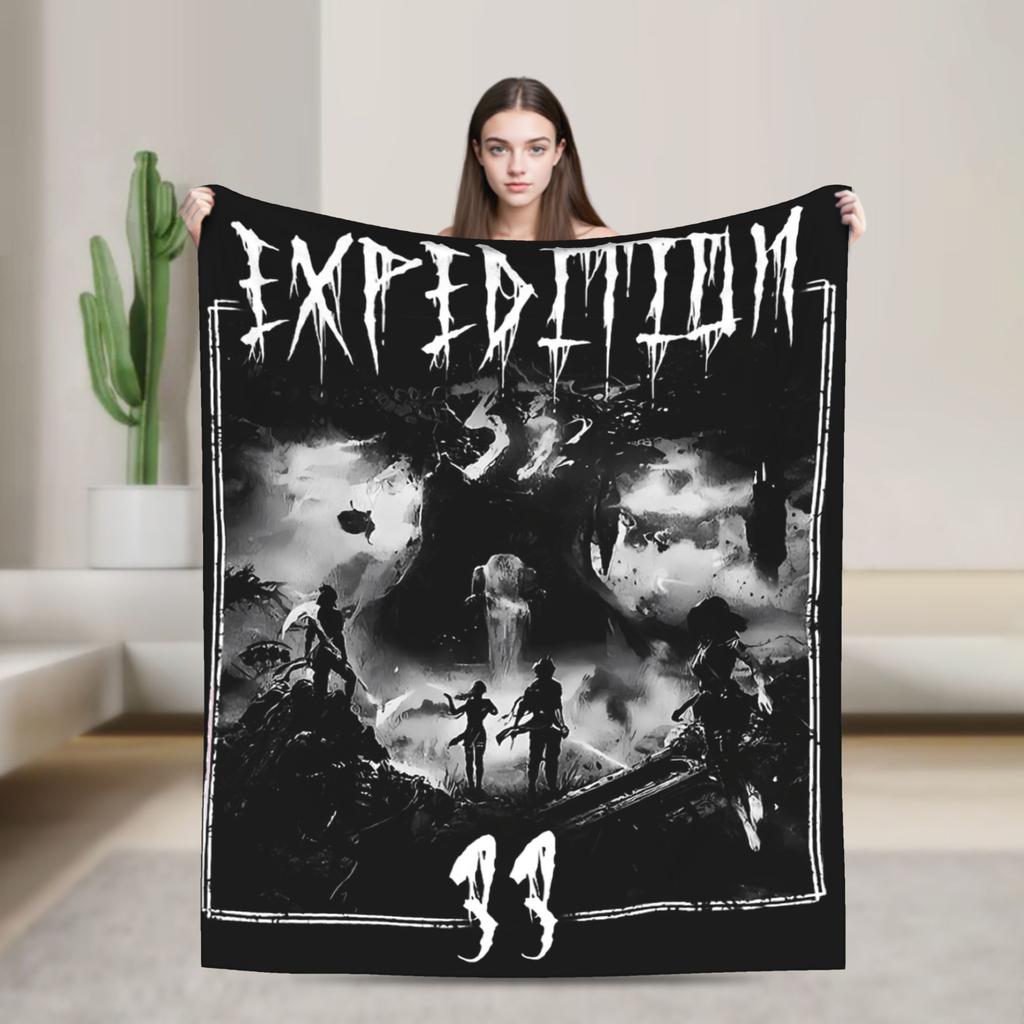 Esquie Clair Obscur Expedition 33 Game Blanket Plush Awesome Breathable Throw Blanket for Bed Sofa All Season