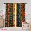 2D flat printing 2pcs Party Curtain African stripe Versatile Fabric Without Electricity Festive Curtains Perfect for New Year